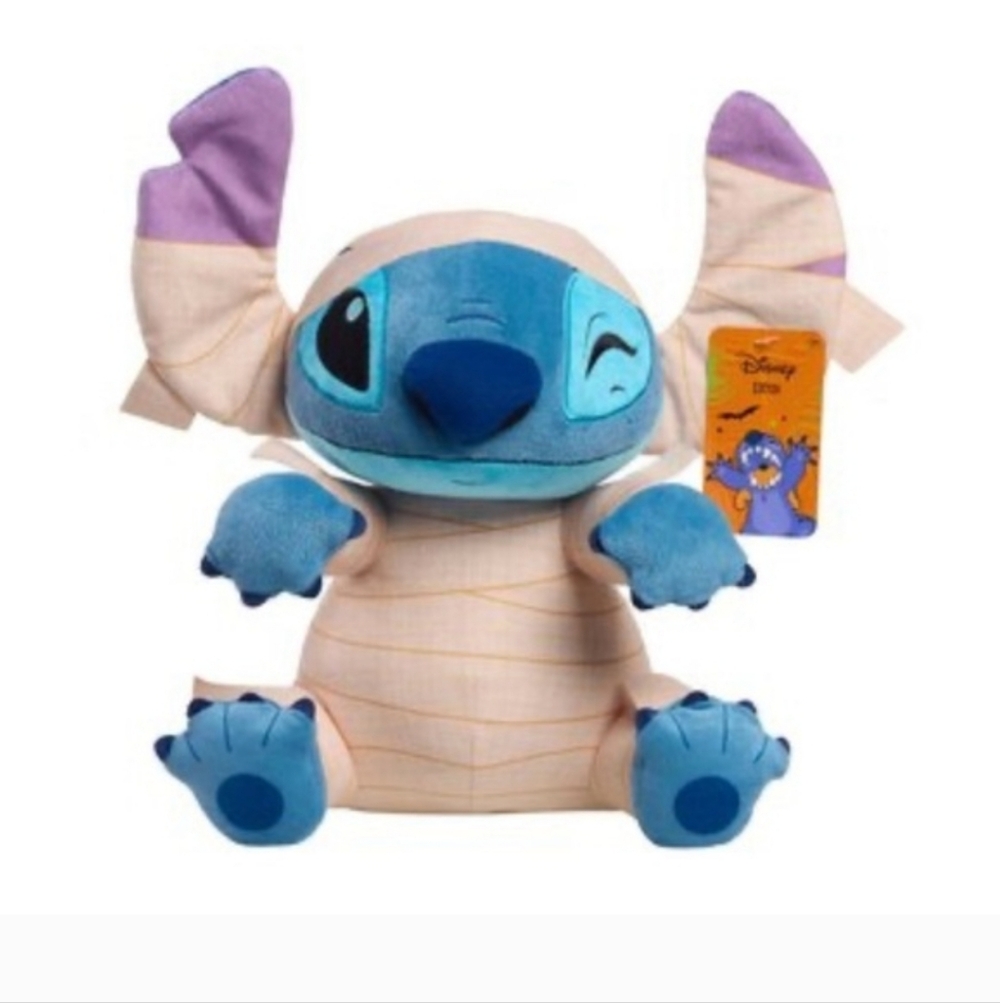 Disney Stitch Mummy Plush 10.5" New